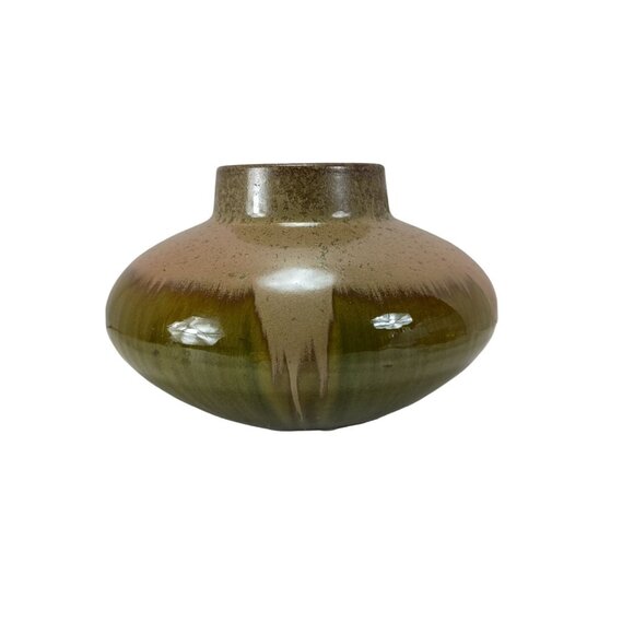 Drip Glazed Pottery Art Vase Home Decor Vintage - Picture 4 of 6